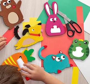 <span class=keywords><strong>Kit</strong></span> de <span class=keywords><strong>couture</strong></span> en feutre pour animaux DIY personnalisé pour filles, 6 pièces, développer la motricité fine, apprendre à coudre, poupée en peluche, cadeau pour enfants - Product Image 5