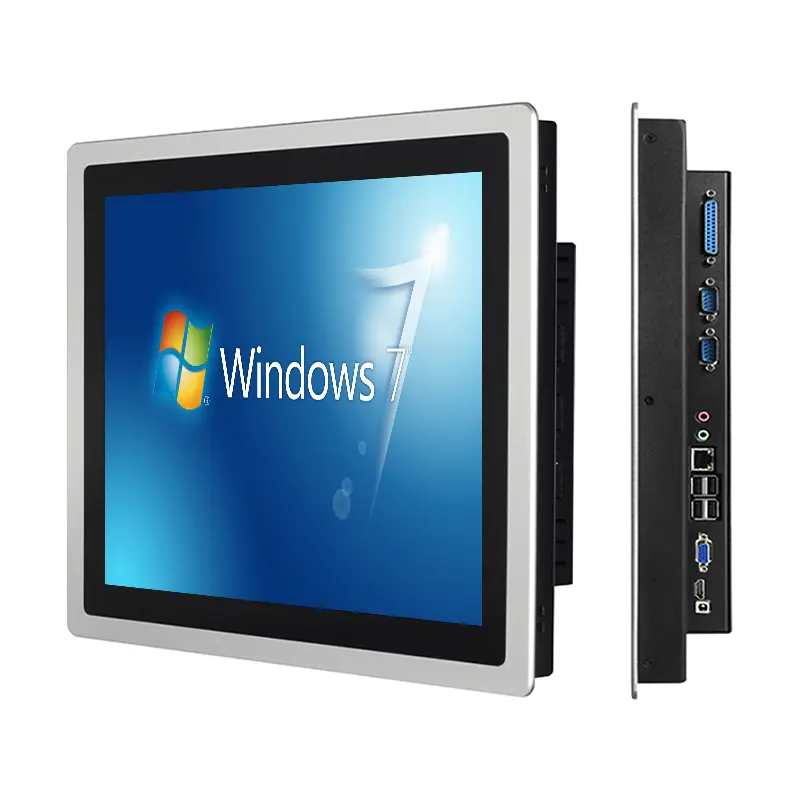 شاشة لمس سعة 15 بوصة نظام تشغيل ويندوز 7/7 كور 10 شاشة LCD صناعية بإطار مفتوح جهاز كمبيوتر صناعي مدمج الكل في واحد