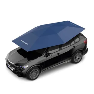Payung atap mobil untuk mobil, luar ruangan dengan pengendali jarak jauh, payung mobil otomatis untuk perlindungan mobil dan kanopi isolasi panas musim panas