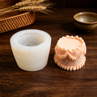 Moule en silicone 3D Cœur d'amour pour gâteau, décoration de gâteau, bougie d'aromathérapie, et création de motifs en sucre DIY