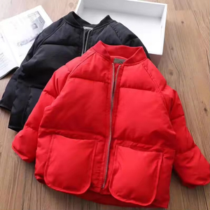 Veste En Duvet à Capuche Pour Garçons Et Filles, Manteau D'Hiver Chaud En Polaire, Coupe-Vent, Fermeture Éclair, Doudoune, 2T-7T