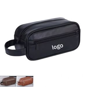 Promotion Logo High-End Toiletry Bag for Men <b>Large</b> Capacity Portable Hand-held Cosmetic Bag Zipper for Travel Outdoor - Product Image 1