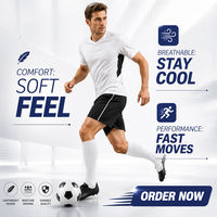 Chaussettes de football de football courtes antidérapantes personnalisées de haute qualité pour hommes tricotées avec logo sur la manchette pour les sports d'automne avec motif imprimé
