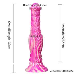 <span class=keywords><strong>Pene</strong></span> de silicona de Color mezclado Animal transfronterizo, consolador femenino sexual para adultos, boxeo, tapón Anal de caballo Extra grande y largo - Product Image 5