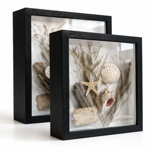 Marco de Fotos Cuadrado de <span class=keywords><strong>Madera</strong></span> Blanco y Negro con Cristal HD Clásico Personalizado de Alta Calidad de Fábrica Homco, <span class=keywords><strong>Caja</strong></span> de Fotos con Gancho - Product Image 1