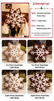 Peluches Kawaii en gros pour porte-clés flocon de neige