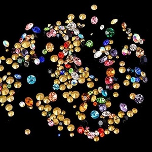 OLeeya 1440 pièces Strass en cristal pour nail art, verre super brillant à fond pointu, diamants scintillants, plusieurs tailles, accessoires de manucure - Product Image 5