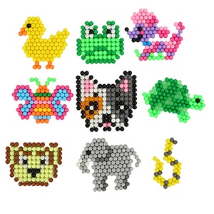 ชุดเม็ดบีดส์น้ำวิเศษ 12 สี สำหรับเด็ก DIY Aqua Fuse Beads ตัวต่อ 3 มิติ ของขวัญวันเกิดเพื่อการศึกษา - Product Image 4
