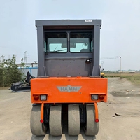 Compacteur d'occasion Meilleur prix Compacteur Hamm GRW15 Rouleau compresseur d'occasion Pneu 10 tonnes Rouleau usagé en stock