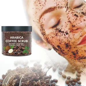 OEM/ODM Custom ized Bio Vegan Kaffee Peeling Gesicht Körper peeling Private Label 100% natürliche White ning Sugar Face Scrubs