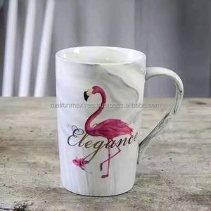 2024 Producto promocional único Taza de mármol Diseño de porcelana impresa Cerámica MR MRS Café Pareja Juego de tazas de regalo para regalos de boda - Product Image 6