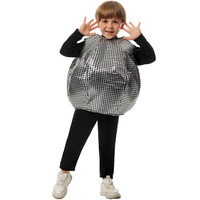 Costume Michael Jackson pour enfants, tenue de danse, veste noire à paillettes, haut-de-forme, gants blancs, vêtements de spectacle