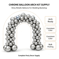 Ballons métalliques chromés avec logo personnalisé, 5/10/12/18/36 pouces, latex brillant pour la décoration de mariage, Halloween, Saint-Valentin, vente en gros