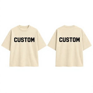 Camisetas de Calidad Premium para Hombre, Corte Holgado, Estilo Oversize, Lisas, Personalizables, Ajuste Holgado, Moda Urbana Casual, Camisetas con Bordado - Product Image 1