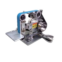 Machine à poncer à bande électrique avec têtes de ponçage pour plaques métalliques et couteaux