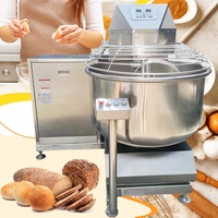 Mélangeur à spirale automatique commercial 130L/50kg, mélangeur à pâte électrique pour gâteaux, pain, farine, pétrin industriel, machine de boulangerie