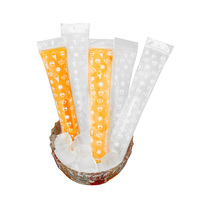 Moule à glace en plastique PE pour jus, sacs à glaçons à fermeture éclair, compatibles avec le lait, taille personnalisée, recyclables