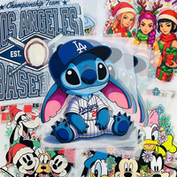Haute qualité Dodgers Dtf imprime prêt à presser transfert de chaleur étiquettes en vinyle conception personnalisée transfert de chaleur sur t-shirt tissu