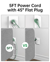Multiprise Écologique Nouvelle Génération avec Chargeur d'Ordinateur Portable PD 35W, 4 Prises, 3 Ports USB-A et 3 Ports USB-C pour Bureau – Haute Qualité