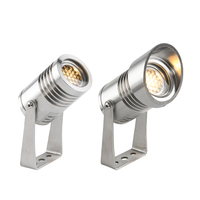 Lumière LED extérieure subaquatique 1W IP68, éclairage paysager, lampe de fontaine de piscine avec contrôle DMX512 en acier inoxydable, température de couleur RGBW