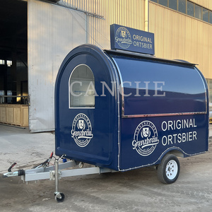 Camión de Comida de Acero Inoxidable Totalmente Equipado para Catering, Carrito de Hot Dogs, Remolque de Comida Personalizado, Cocina de Restaurante Completa, Comida para Refrigerios - Product Image 1