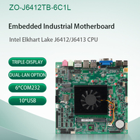 Carte mère industrielle Intel Celeron J6412 Quad Core avec 6 ports COM, clé M.2, DDR4, SATA, graphismes intégrés, nouvelle