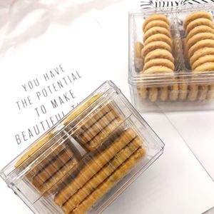 Wholesale Transparent square PS Plastic Tiramisu <strong>Dessert</strong> Container Pastry Packaging Box - Product Image 4