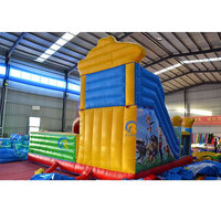 Location de châteaux gonflables pour parcs d'attractions commerciaux, château gonflable pour enfants, combo château gonflable avec toboggan