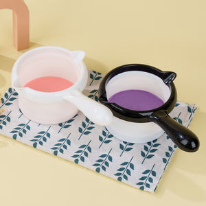 Tazón de Cera de Silicona Multifuncional No Tóxica con Boquilla de Precisión y Asa para Calentar Cera en Polvo, Preparación de Mascarillas DIY - Product Image 1