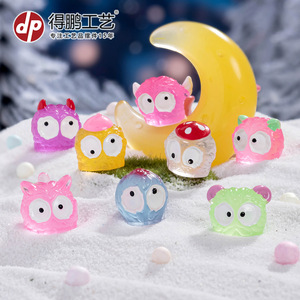 Dp Resin Soot Sprite <b>Miniature</b> Ornaments Abstract Cartoon Halloween Decorations Craft Accessories - Product Image 1