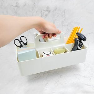 Plastic Portable Makeup Organizer Caddy Tote Divided Basket Bin with Handle <b>Tool</b> <b>Storage</b> Basket - Product Image 6