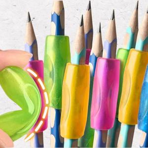 Wholesale Student Multicolor Flexible Silicone Pencil Grip Correct Active Stylus <strong>Pen</strong> Holding Posture <strong>Gripper</strong> - Product Image 5
