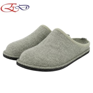 High Grade Light Weight <b>Men's</b> Felt <b>Slippers</b> Anti Slip Latex Sole Soft Round Toe House Shoes for Autumn Winter Indoor <b>Bedroom</b> Use - Product Image 1
