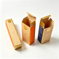 Boîte d'emballage personnalisée avec logo en relief, en papier épais, pour crème solaire, idéale pour les marques de luxe et les kits de beauté et bien-être de boutique