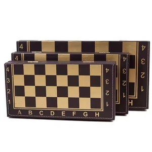 Tùy Chỉnh Tinh Tế PU Da Bàn Cờ 15-Inch Từ Sang Trọng Cờ <span class=keywords><strong>Set</strong></span> Cho Bộ Sưu Tập Quà Tặng Bộ - Product Image 4