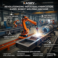 Station de travail robotisée de soudage automatique CNC pour poutres en H Kasry, fabrication de structures en acier à 7 axes, moteur de boîte de vitesses multifonction haute vitesse