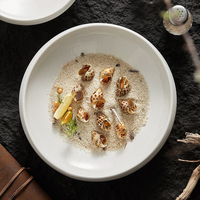 Assiettes en porcelaine et bols à salade/pâtes en céramique, compatibles micro-ondes et lave-vaisselle, assiettes de mariage personnalisées pour hôtels et réceptions