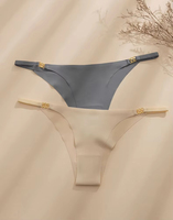 패션 얇은 스트랩 섹시 통기성 브리프 스포티 아이스 실크 심리스 속옷 여성용 라지 플러스 사이즈  thong 팬티