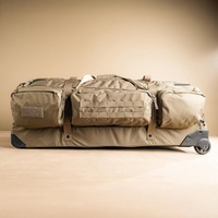Sac de voyage tactique en nylon 186L sur mesure, imperméable, camouflage, fermeture éclair robuste, unisexe, vintage, sac de voyage supplémentaire