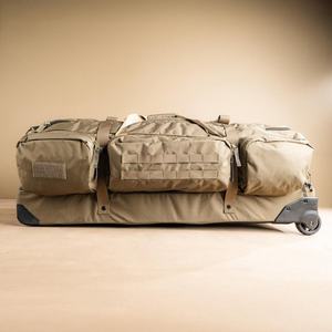 Custom Made 186L Tactical Nylon <b>Trolley</b> Bag Waterproof Camouflage Heavy-Duty Zippered Closure Unisex Vintage Extra Travel Bag - Product Image 6