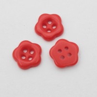 Boutons en céramique décoratifs pour vêtements, motif floral, 12 mm, 4 trous, livraison rapide, haute qualité, pour enfants