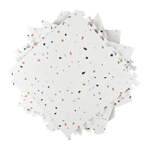 गुलाबी टेराज़ो नरम पतला-बेबी प्ले मैट एवा-उच्च गुणवत्ता वाले बेडरूम फर्श मैट मैट - Product Image 4