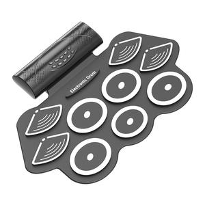 Usine de fabrication de tambours à rouleaux, vente en gros, MD862B, kit de batterie électronique à rouleaux, cadeau <span class=keywords><strong>pour</strong></span> école de musique, batterie professionnelle avec MIDI, deux haut-parleurs - Product Image 1