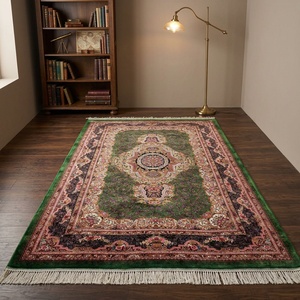 Alfombra de Diseño de Seda Pura de Lujo, Alfombra Moderna Anudada a Mano de Alta Calidad, Lavable, Antideslizante, para Sala de Estar, Dormitorio, Hotel - Product Image 2