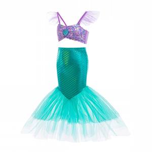 Ensemble de bikini Ariel Sirène pour filles, maillot de bain en maille transfrontalier pour les vacances à la source thermale, la plage et Halloween - Product Image 3