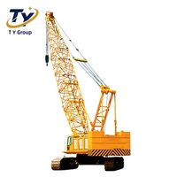 Grue sur chenilles hydraulique XGC320 de 320 tonnes pour levage lourd, installation d'éoliennes, érection de structures en acier, pompe et moteur de charge