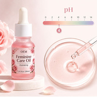 Huile Vaginale Apaisante à l'Huile de Rose, PH 4.5, Testée en Laboratoire, Arôme Romantique, Huile Yoni de Luxe pour Adultes, Personnalisable OEM