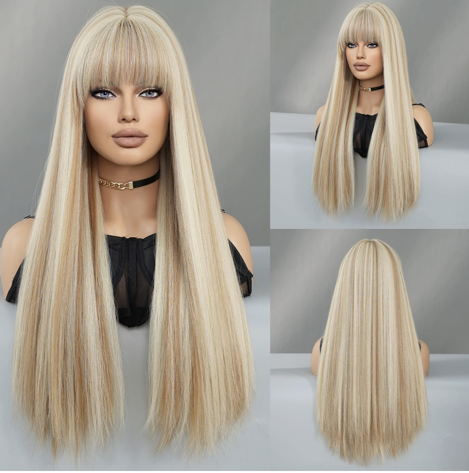 Light brown with white highlights 68cm 26.77inch