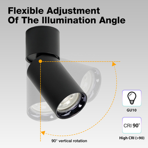 Gran oferta, diseño moderno, foco LED de aluminio para interiores, oficina y tienda, luz de techo con foco de ajuste de ángulo de Base <span class=keywords><strong>Gu10</strong></span> - Product Image 3
