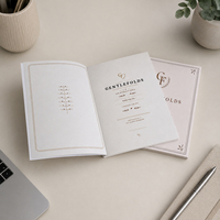Carnet à couverture souple en papier couché avec reliure parfaite et finition brillante